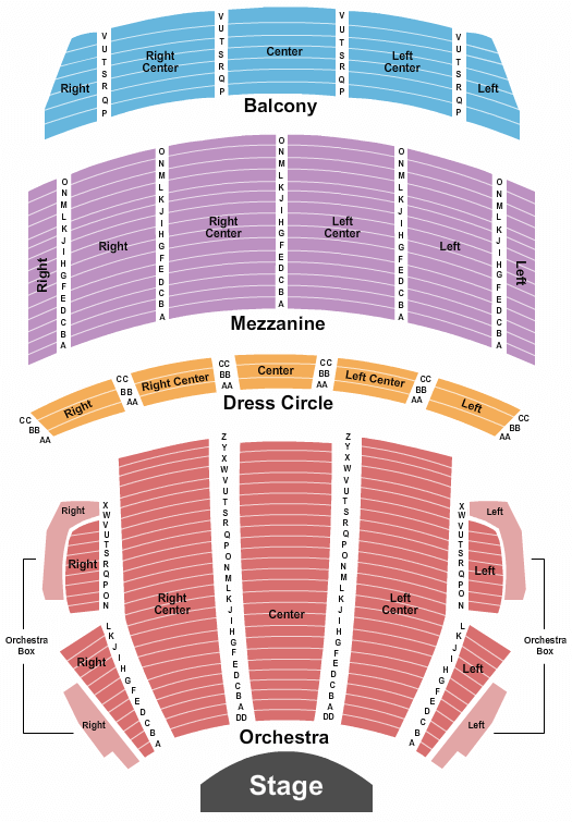Citizens Bank Opera House Death Becomes Her Seating Chart